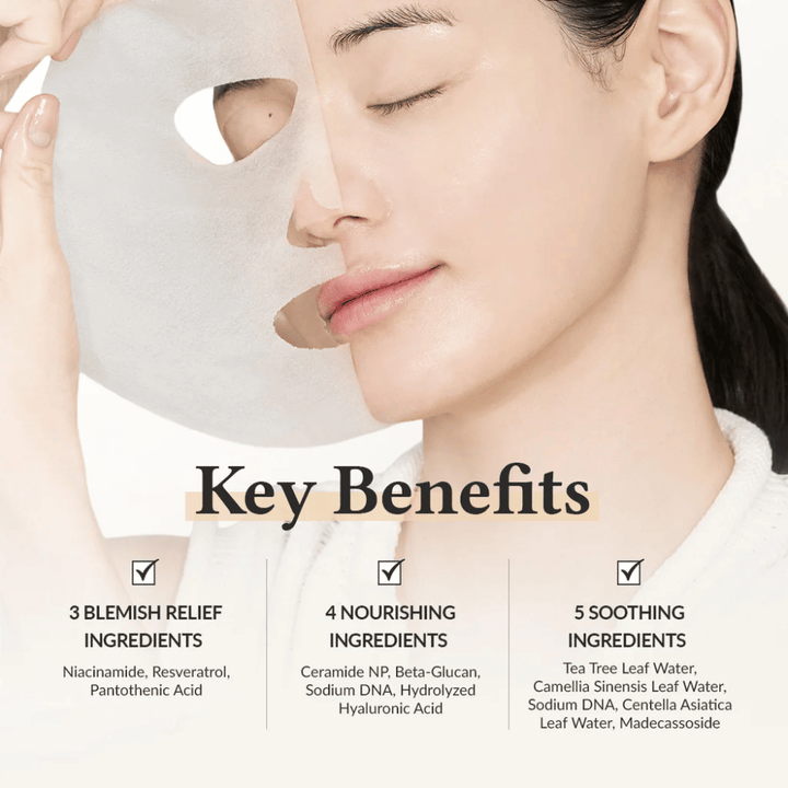 Dr. Althea 345 Relief Cream Mask z niacinamidom, resveratrolom in ceramidom za pomirjujoč, vlažilen in kožo krepilni učinek