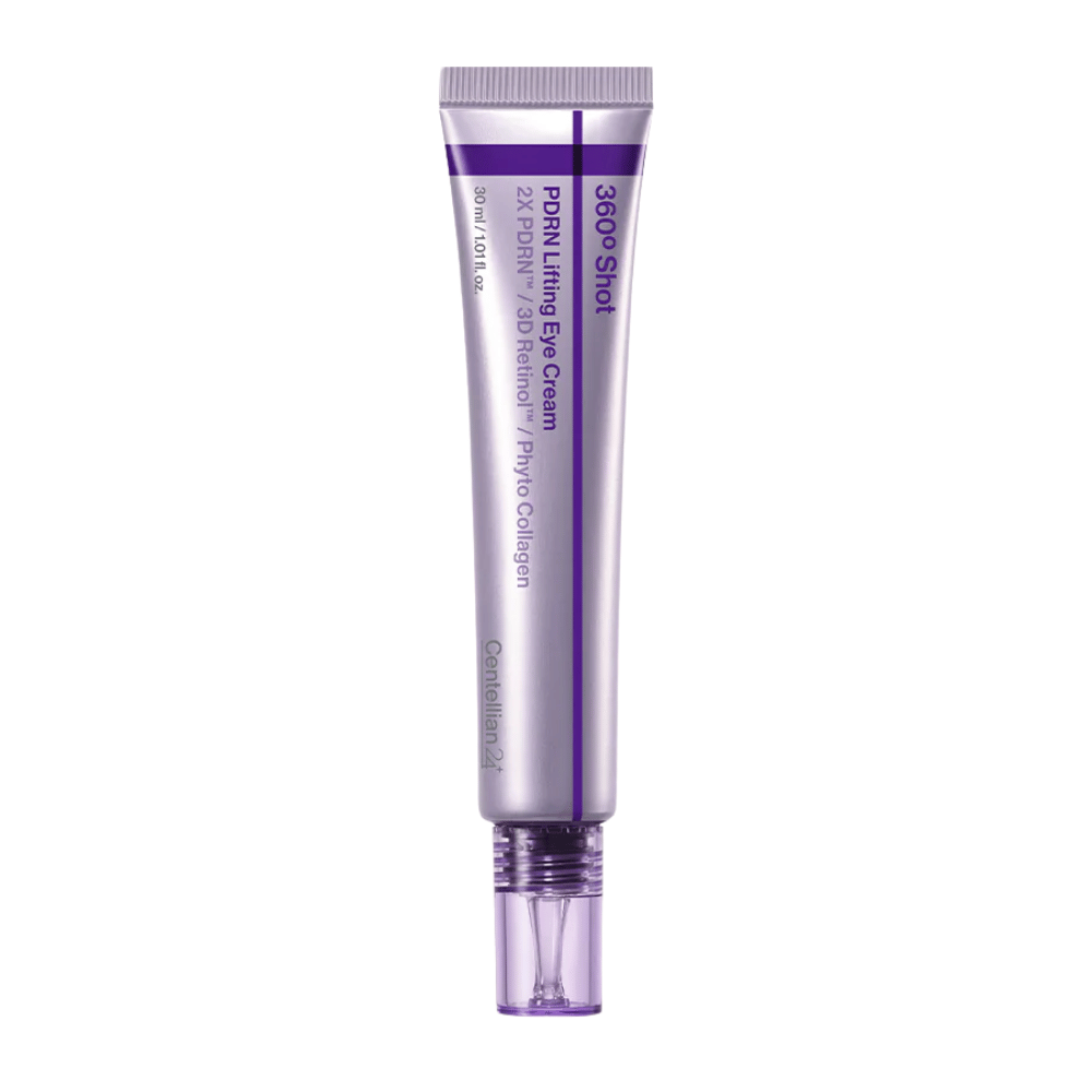 Centellian24 360º Shot PDRN Lifting Eye Cream krema za oči – vlažilna korejska krema za oči z PDRN, retinolom in kolagenom, ki pomaga izboljšati elastičnost kože in zmanjšati drobne gubice.