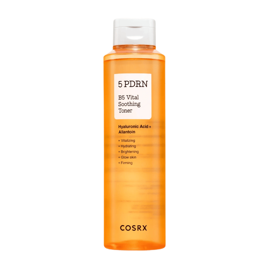 COSRX 5 PDRN B5 Vital Soothing Toner 280 ml tonik za obraz z B5, hialuronsko kislino in PDRN za okrepitev kožne bariere