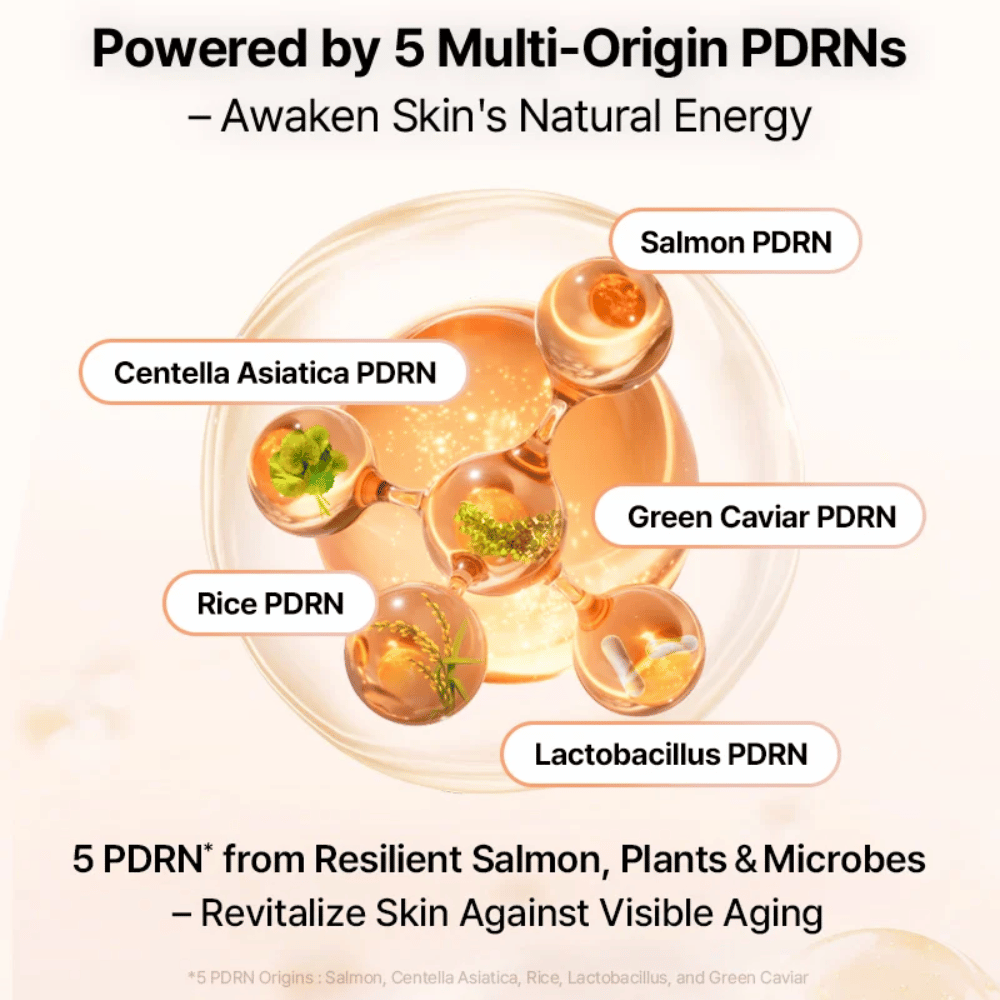 COSRX 5 PDRN B5 Vital Soothing Toner z multi-origin PDRN iz lososa, centelle, riža, laktobacilov in zelene kaviarja