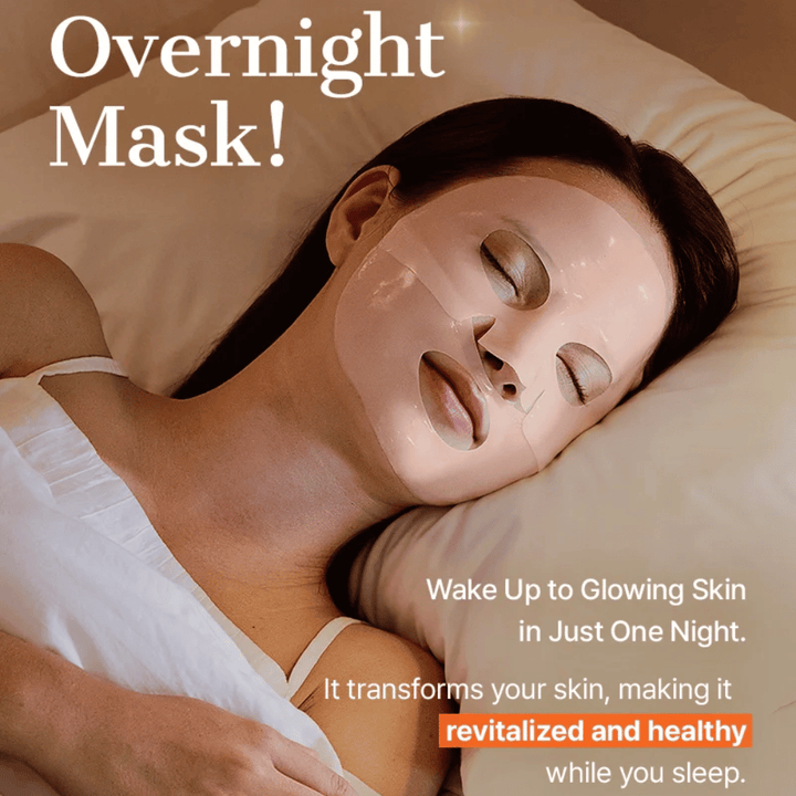 COSRX 5 PDRN Hyaluronic Acid Vital Hydrating Hydrogel Mask kot nočna maska za intenzivno vlaženje, obnovo kože in sijaj čez noč