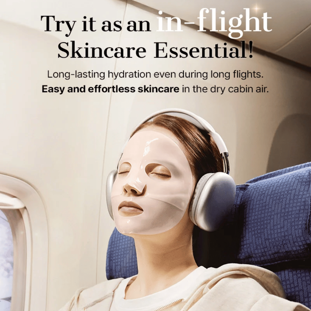 COSRX 5 PDRN Hyaluronic Acid Vital Hydrating Hydrogel Mask uporabljena kot vlažilni sheet mask med letom za dolgotrajno vlaženje in pomirjujoč učinek