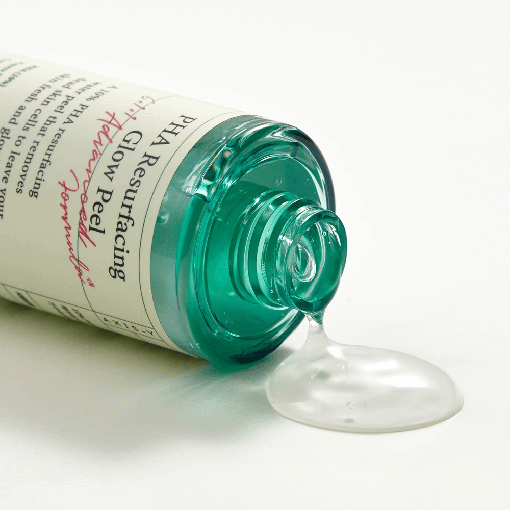 Ena steklenica AXIS - Y PHA Resurfacing Glow Peel 50ml na gladki površini.