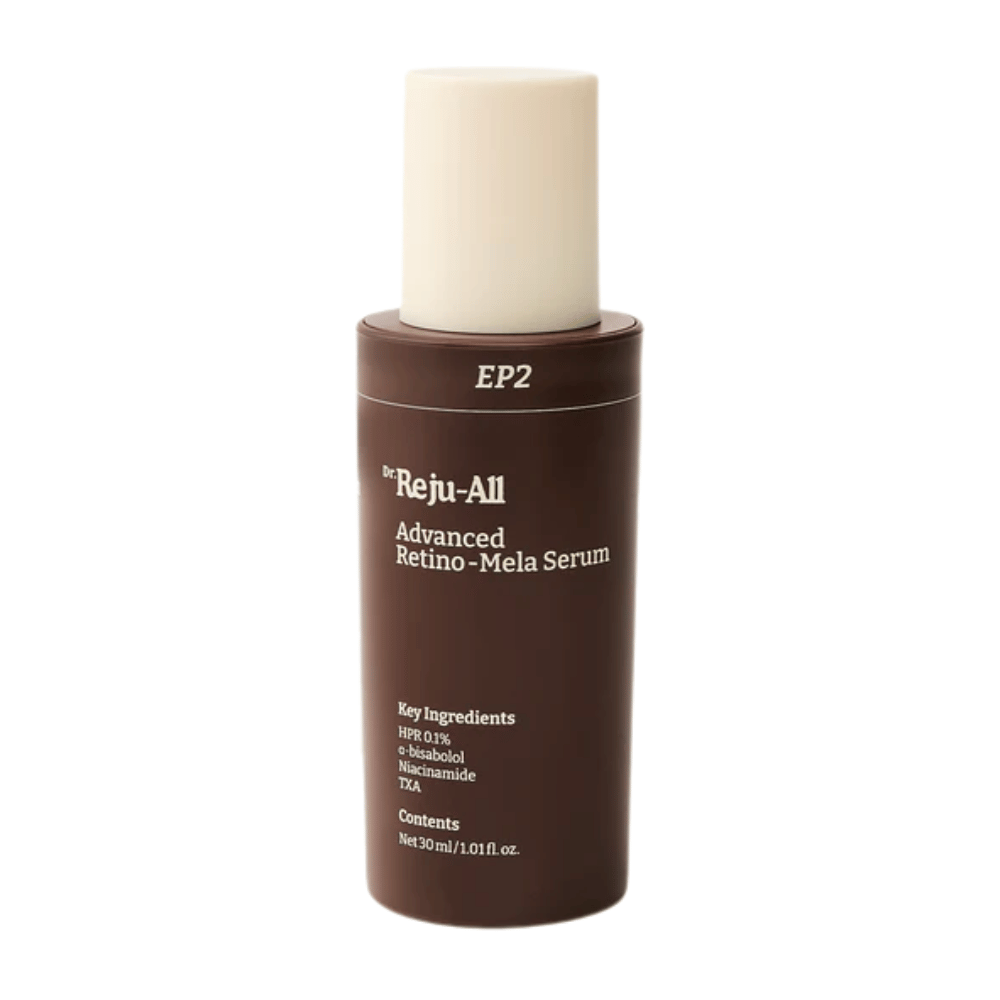 Dr. Reju-All Advanced Retino-Mela Serum EP2 – korejsko serum s HPR, traneksaminsko kislino in niacinamidom za pigmentacijo, neenakomeren ten kože in izboljšano strukturo kože.