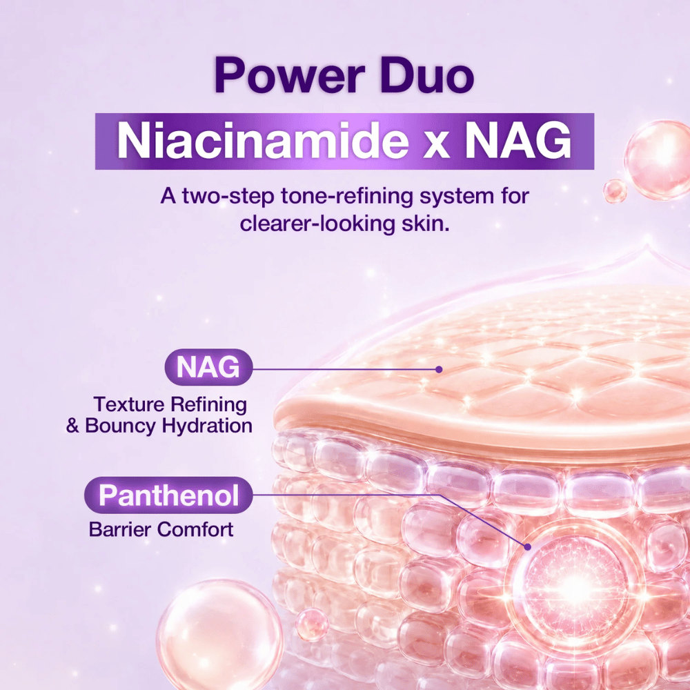 3. NINE LESS B-Boost 22% Niacinamide Serum – niacinamid in NAG za bolj enakomerno teksturo kože in vlaženje
