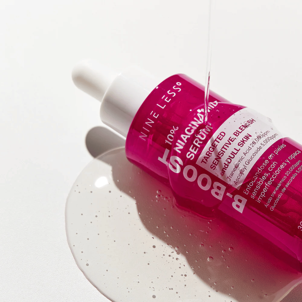 B-Boost 10% Niacinamide Serum, kapljanje iz pipete.