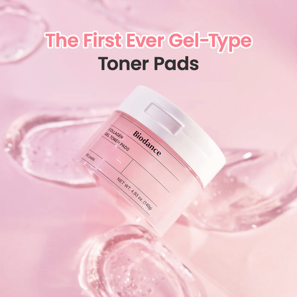 Biodance Collagen Gel Toner Pads so prvi gelni tonik blazinice, ki vlažijo in izenačujejo kožo. Popolno za hitro in enostavno nego kože, ki daje sijaj in izboljšuje strukturo kože.