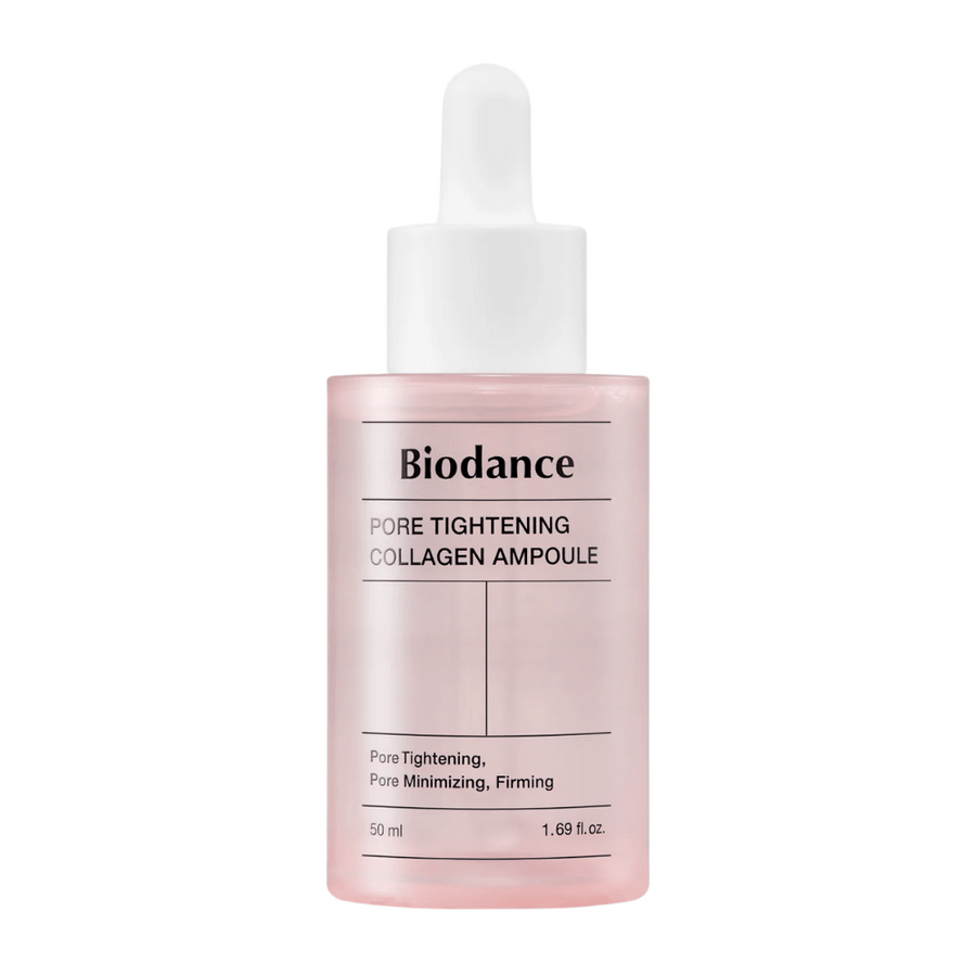 
Biodance Pore Tightening Collagen Ampoule, 50 ml, je koncentriran ampula, ki zateguje kožo, zmanjšuje pore in izboljšuje elastičnost. Obogatena s kolagenom za krepitev strukture kože in zagotavljanje bolj gladke in čvrste kože. Popolna za dnevno uporabo.