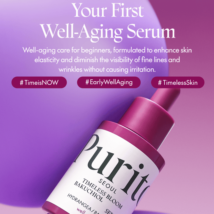 Purito Timeless Bloom Bakuchiol Serum je vaš prvi uvod v nego za dobro staranje. Popoln za začetnike, izboljšuje elastičnost kože in zmanjšuje vidnost drobnih linij brez draženja. Doživite brezčasno lepoto z nežno in učinkovito formulo.