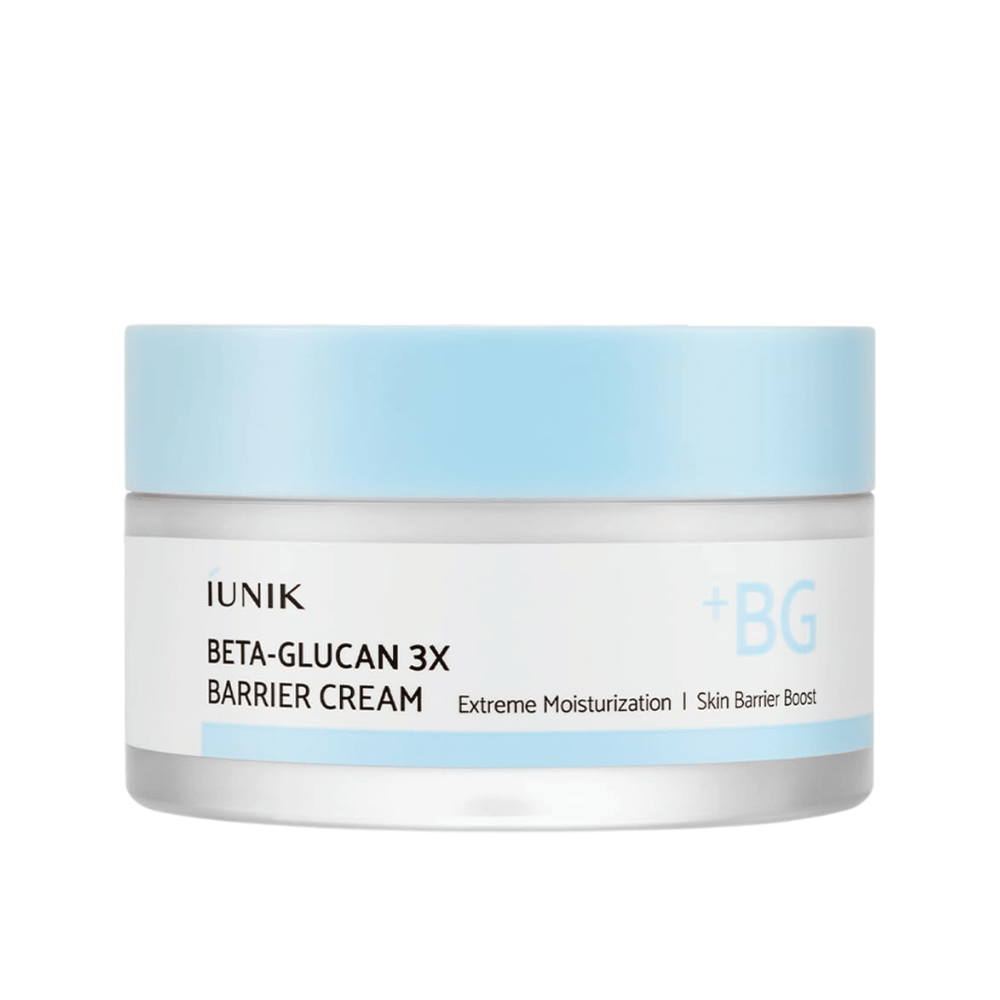 iUNIK Beta-Glucan 3X Barrier Cream vlažilna krema za obraz z beta-glukanom za suho, občutljivo in dehidrirano kožo slika izdelka