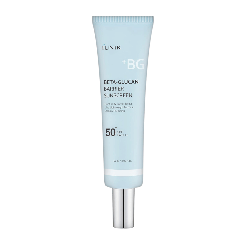 iUNIK Beta-Glucan Barrier Sunscreen SPF50+ PA++++ vlažilna krema za sončenje za obraz z nevidnim zaključkom slika izdelka