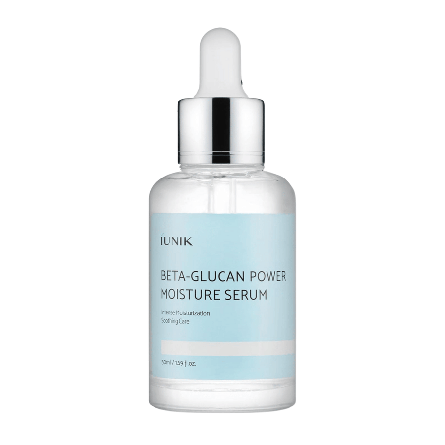 iUNIK Beta-Glucan Power Moisture Serum 50 ml – vlažilni serum za obraz z beta-glukanom za občutljivo in suho kožo