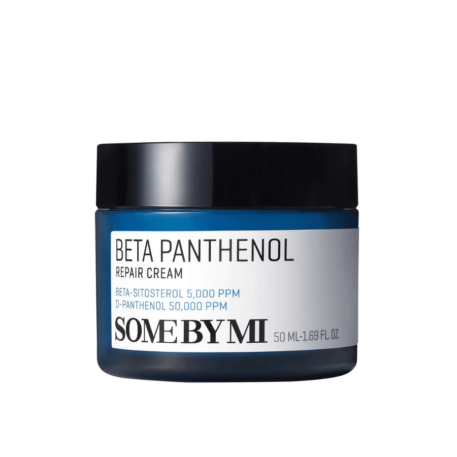 Slika izdelka SOME BY MI Beta Panthenol Repair Cream 50ml – intenzivna negovalna korejska vlažilna krema za občutljivo kožo.