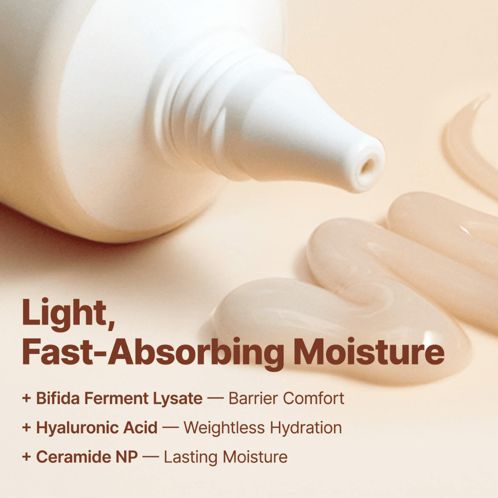 2. Ma:nyo Bifida Biome Aqua Barrier Cream – lahka vpojna krema za obraz z bifida fermentom, hialuronsko kislino in ceramidi