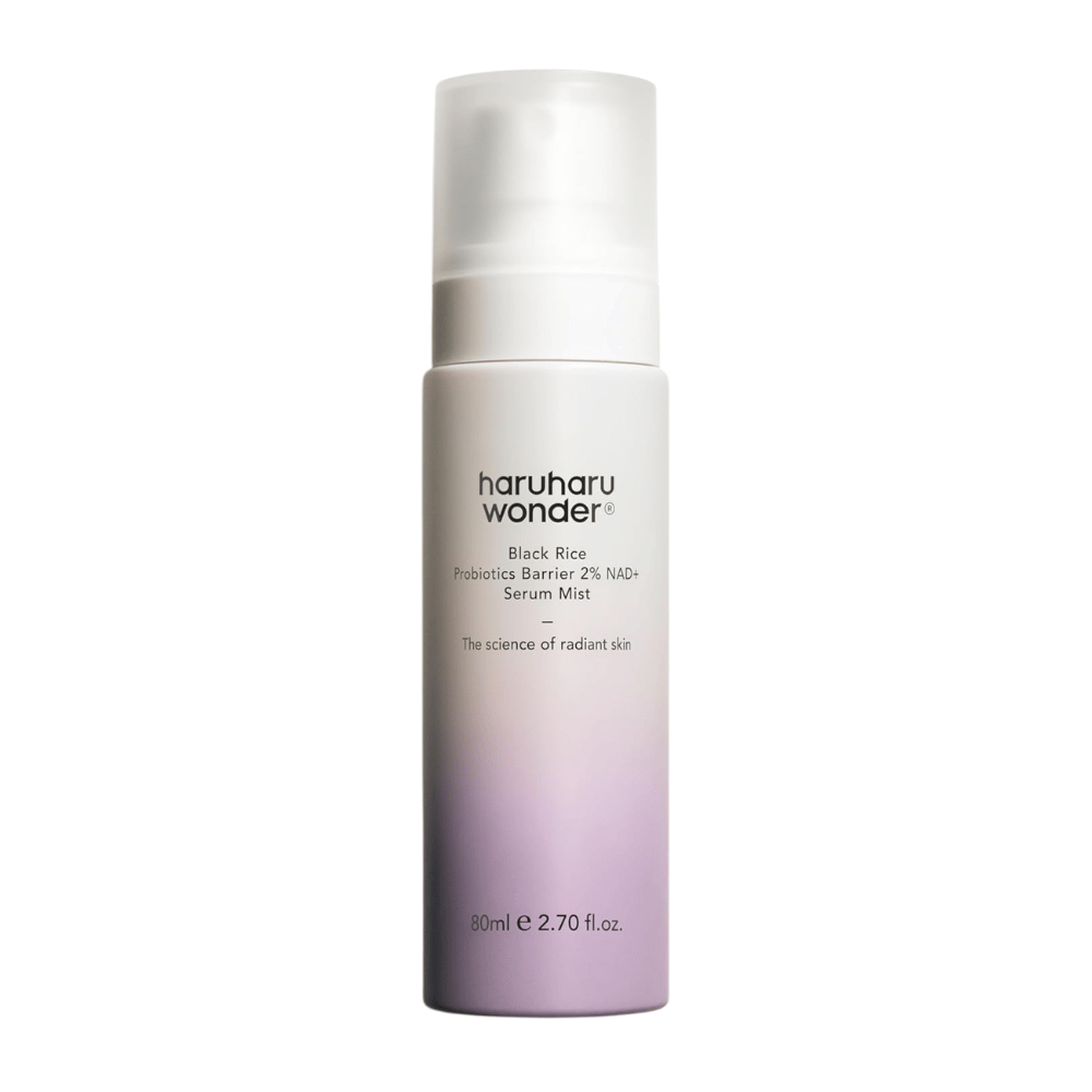 Haruharu Wonder Black Rice Probiotics Barrier 2% NAD+ Serum Mist 80 ml – korejska serumska meglica za vlaženje in sijaj