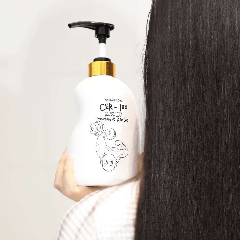 Elizavecca CER-100 Collagen Coating Hair Muscle Treatment Rinse – obnovitveni balzam s kolagenom za dolge, suhe in poškodovane lase