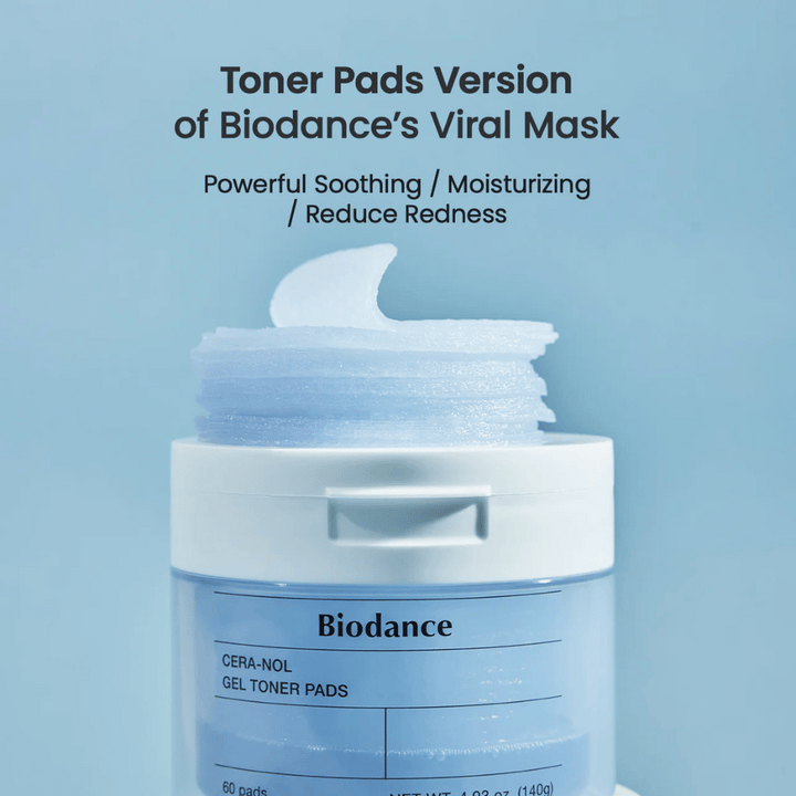 Biodance Cera-Nol Gel Toner Pads – Viralna maska v priročni obliki blazinic!

💙 Pomirjanje & vlaženje – zmanjšuje rdečico in krepi kožno pregrado.
✨ Blazinice obogatene z gelom – zagotavljajo intenzivno vlago in hladilni učinek.
🌿 Popolno za občutljivo kožo – lajša draženje in uravnava kožo.

Enostavna in učinkovita nega kože za svež in sijoč videz!