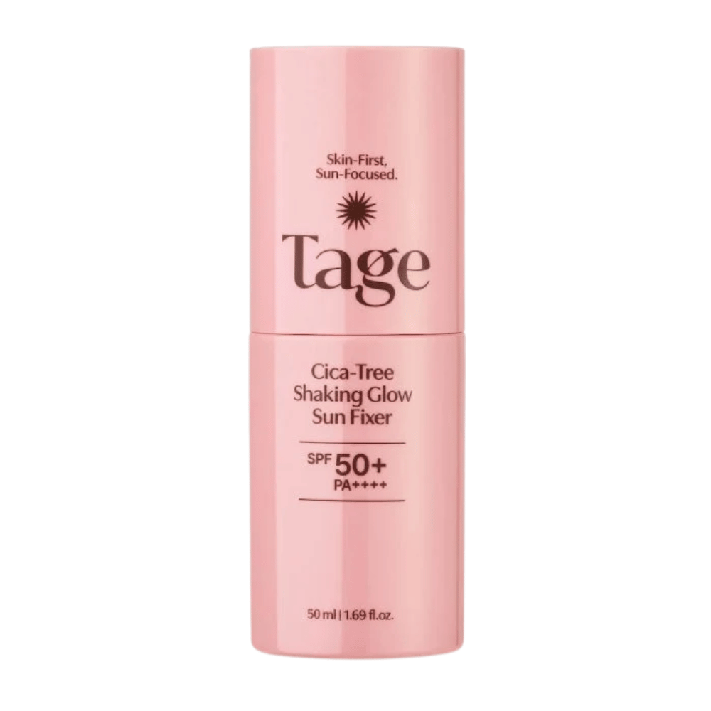 TAGE Cica-Tree Shaking Glow Sun Fixer SPF50+ PA++++ 50 ml – korejska zaščita pred soncem