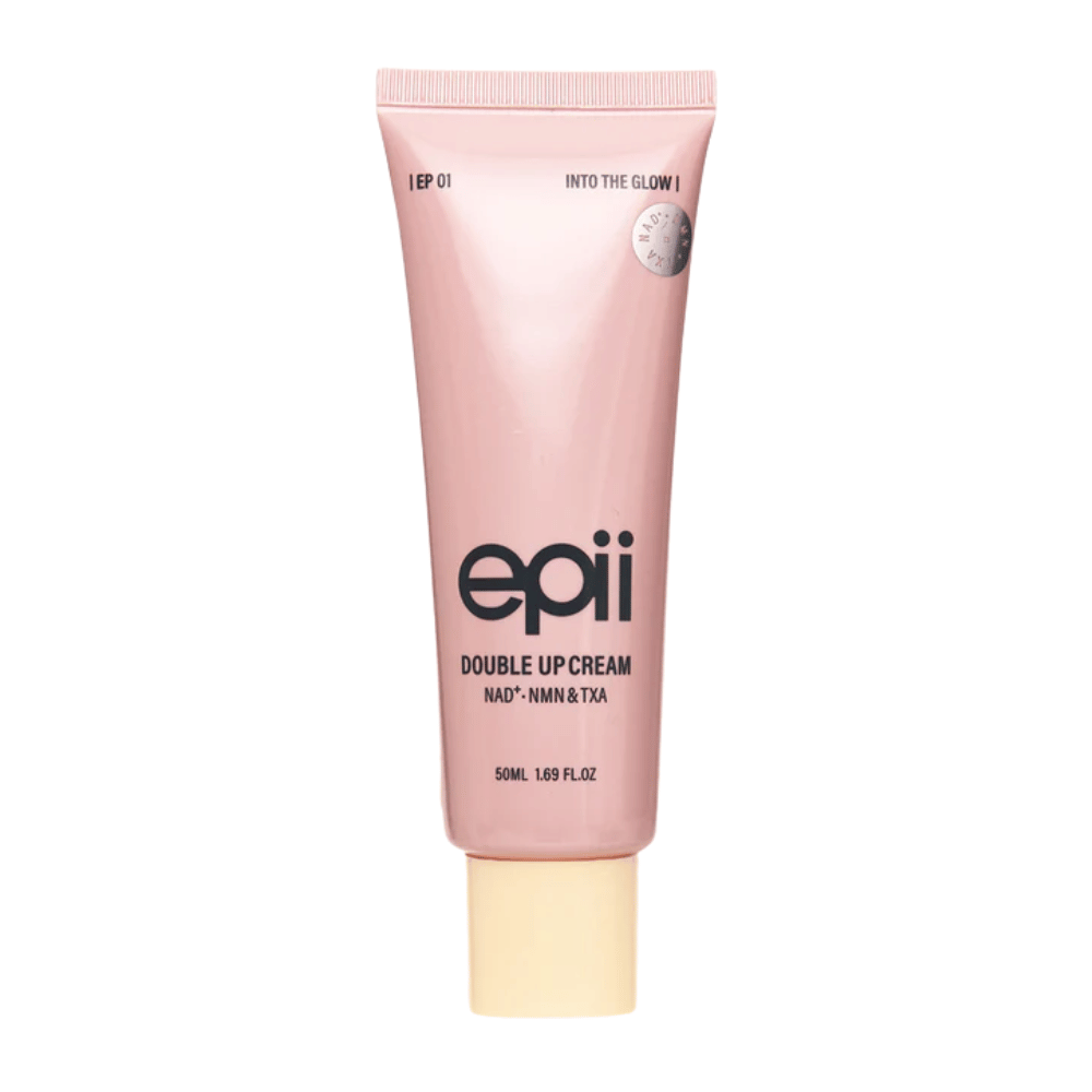 EPII Double Up Cream NAD+, NMN & TXA 50 ml – osvetljujoča krema za obraz, ki izboljša ton kože, čvrstost in navlaženost.