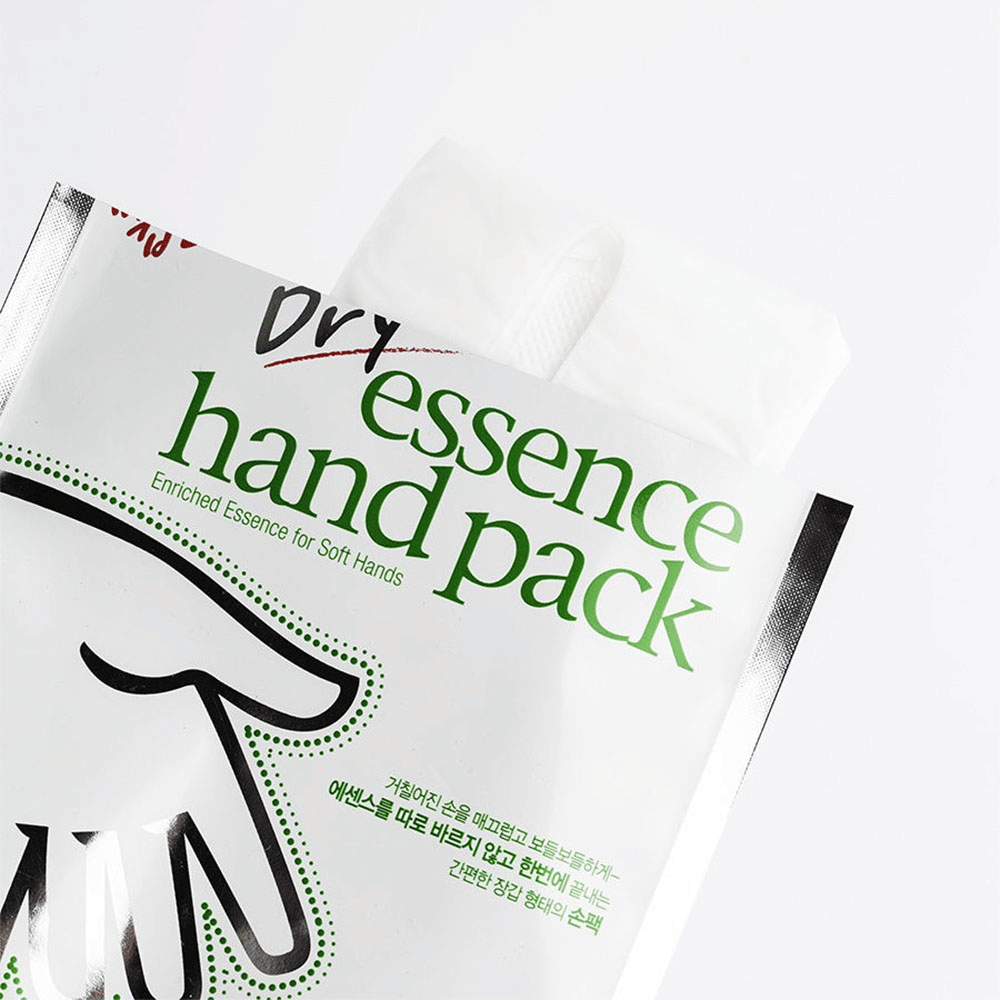 PETITFEE Dry Essence Hand Pack z vlažilno esenco in rokavicami za mehke in negovane roke