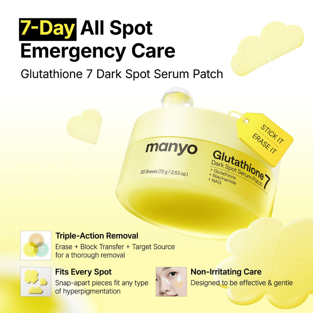 Ma:nyo Glutathione 7 Dark Spot Serum Patch spot treatment za hitro nego pigmentnih madežev, sledi po aknah in hiperpigmentacije