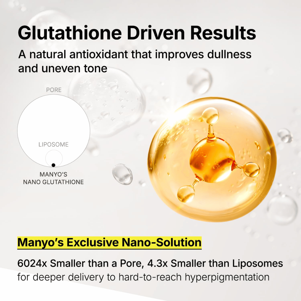 Ma:nyo Glutathione 7 Dark Spot Serum Patch z nano-glutationom za globinsko delujočo nego temnih madežev in neenakomernega tena kože