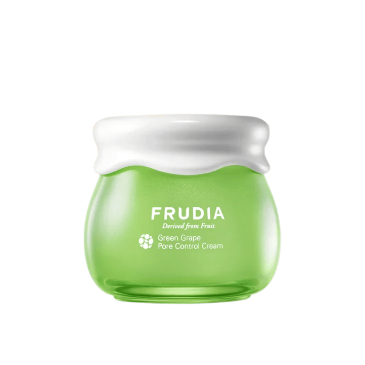 FRUDIA Green Grape Pore Control Cream – krema za obraz za zmanjšanje por z izvlečkom zelenega grozdja za mastno in kombinirano kožo.