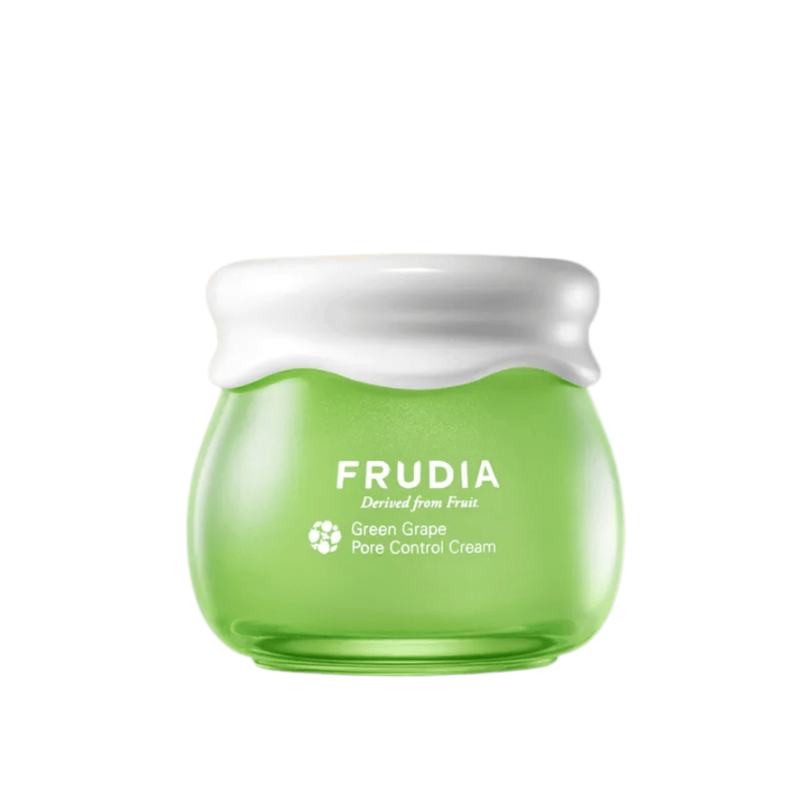 FRUDIA Green Grape Pore Control Cream – krema za obraz za zmanjšanje por z izvlečkom zelenega grozdja za mastno in kombinirano kožo.