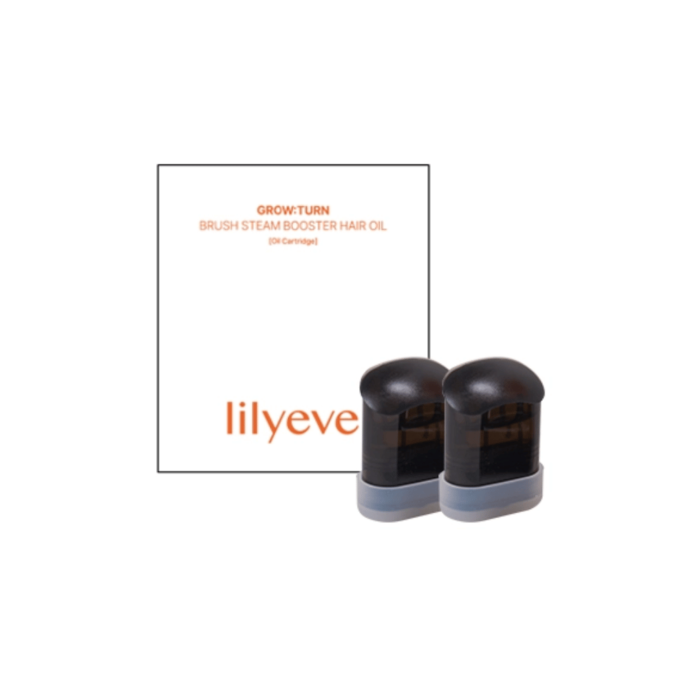 LILYEVE Grow:Turn Brush Steam Booster Hair Oil Set – komplet za nego las z dvema boosterjema