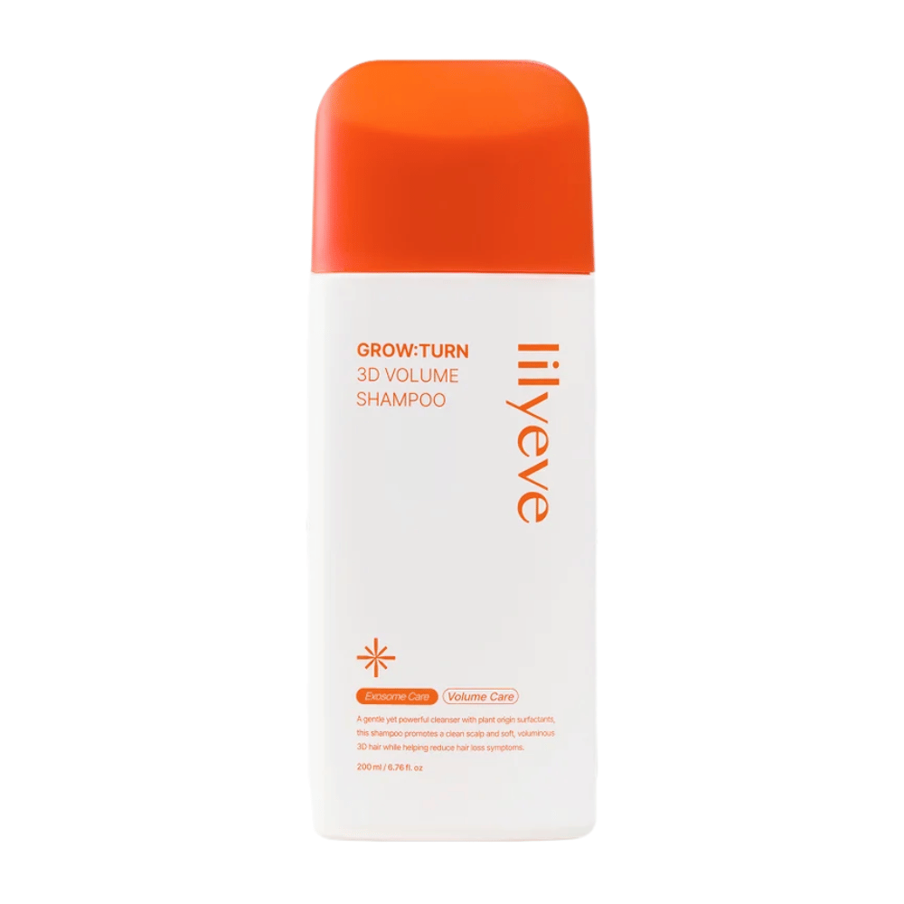 LILYEVE Grow:Turn Exosome 3D Volume Brush Shampoo z vgrajenim aplikatorjem s krtačko za enostaven nanos
