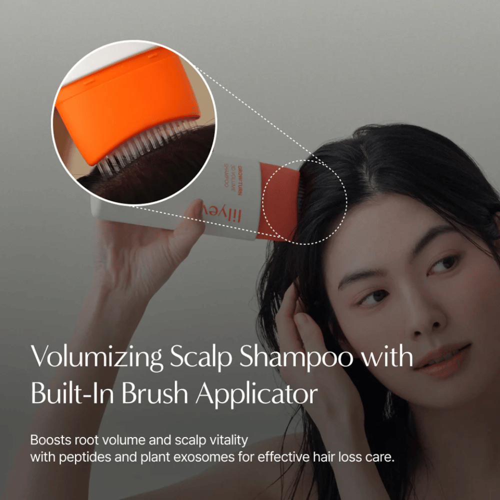 LILYEVE Grow:Turn Exosome 3D Volume Brush Shampoo z rastlinskimi eksosomi in proteinskim kompleksom