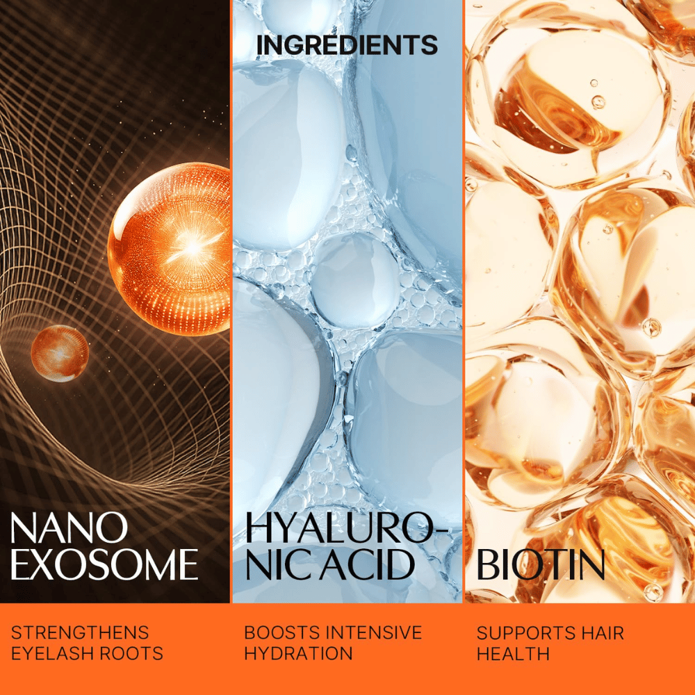LILYEVE Grow Turn Exosome Dual Lash Serum z nanoeksosomi, hialuronsko kislino in biotinom za nego trepalnic.