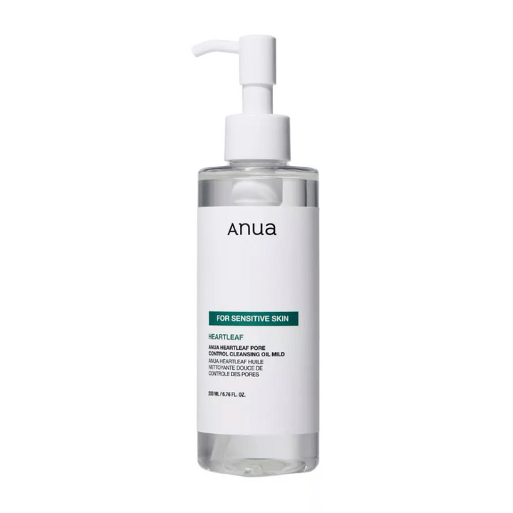 Anua Heartleaf Pore Control Cleansing Oil Mild je čistilno olje, posebej zasnovano za občutljivo kožo. Namenjeno je blaženju in učinkovitemu odstranjevanju nečistoč in ličil, hkrati pa nadzoruje pore, ne da bi dražilo kožo.