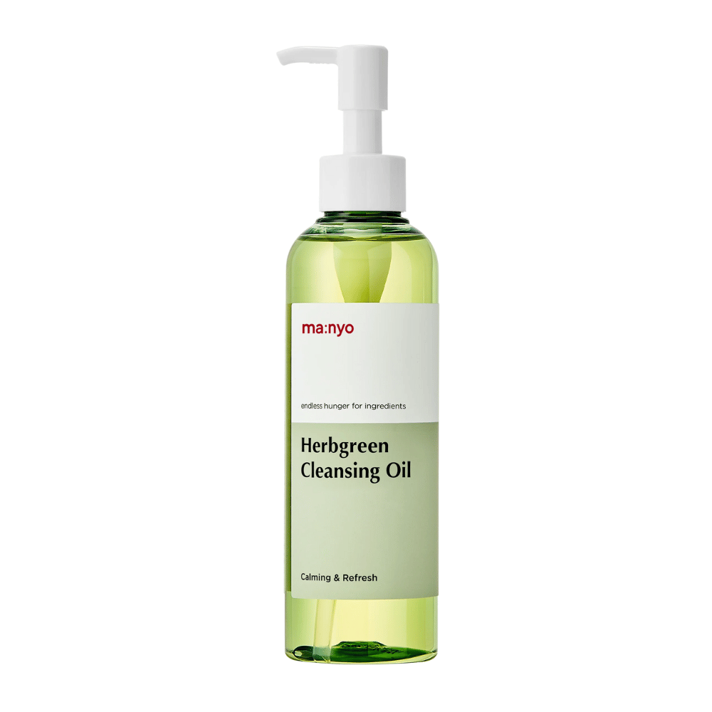 ma:nyo Herbgreen Cleansing Oil čistilno olje s črpalko, nežno oljno čiščenje, ki učinkovito odstranjuje ličila in čisti pore