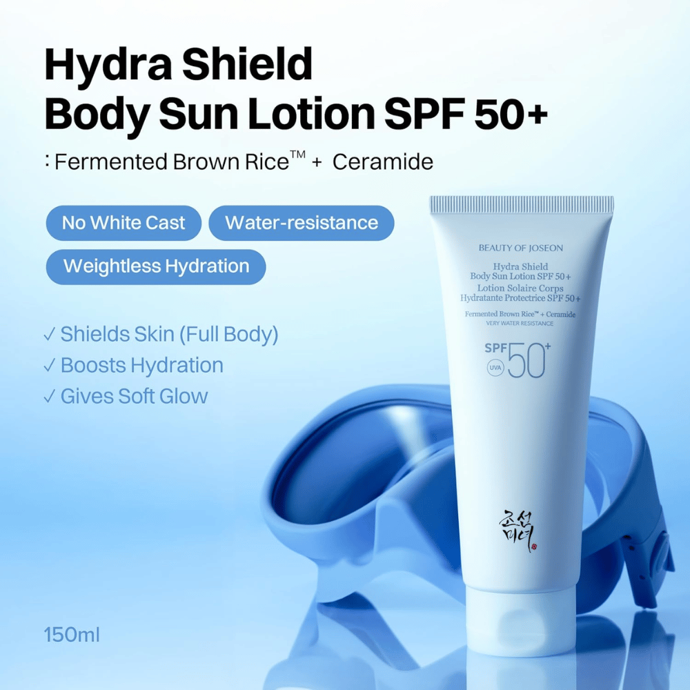 Beauty of Joseon Hydra Shield Body Sun Lotion SPF50+ vodoodporna zaščita pred soncem za telo 150 ml