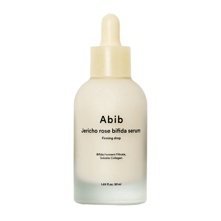 Čista izrezana slika izdelka Abib Jericho Rose Bifida Serum Firming Drop na svetlem ozadju.