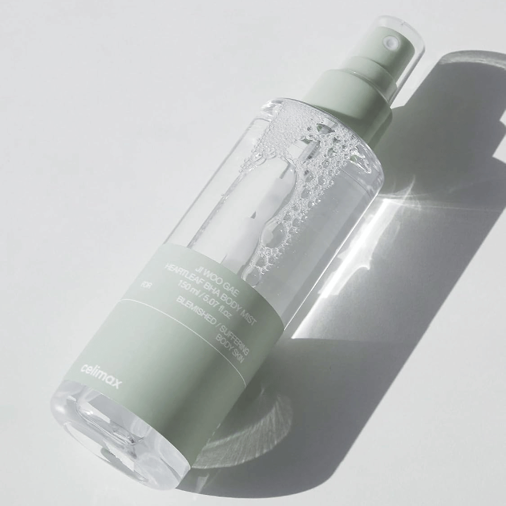 celimax Ji Woo Gae Heartleaf BHA Body Mist 150 ml z BHA in heartleafom