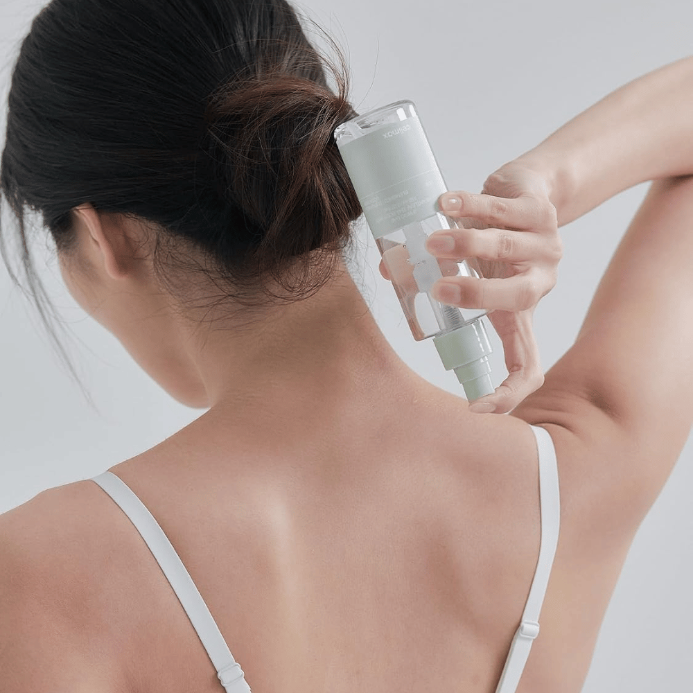 celimax Ji Woo Gae Heartleaf BHA Body Mist nanese se na hrbet in vrat