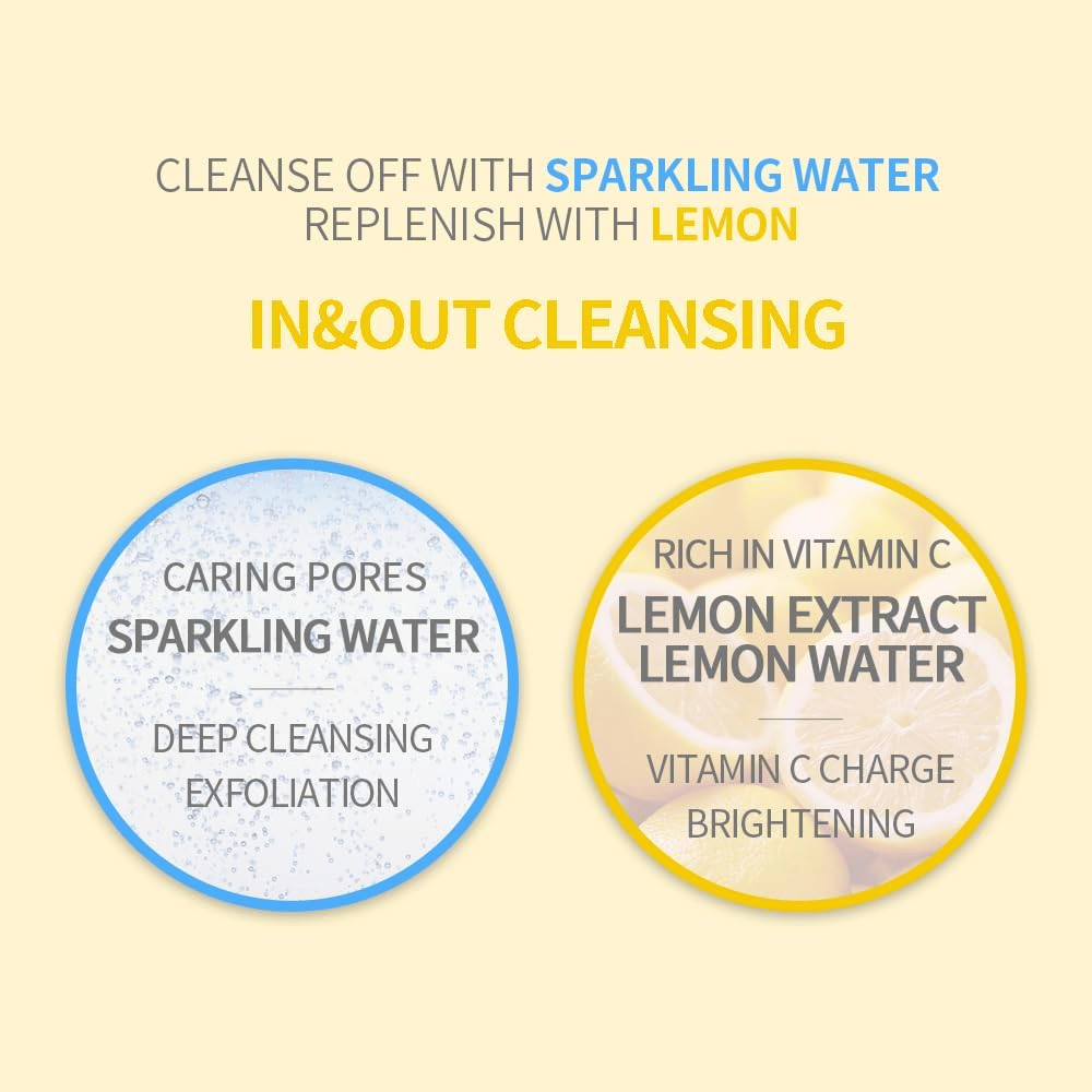 Secret Key Lemon Sparkling Cleansing Foam – čisti pore z gazirano vodo in daje sijaj z izvlečkom limone, bogatim z vitaminom C.