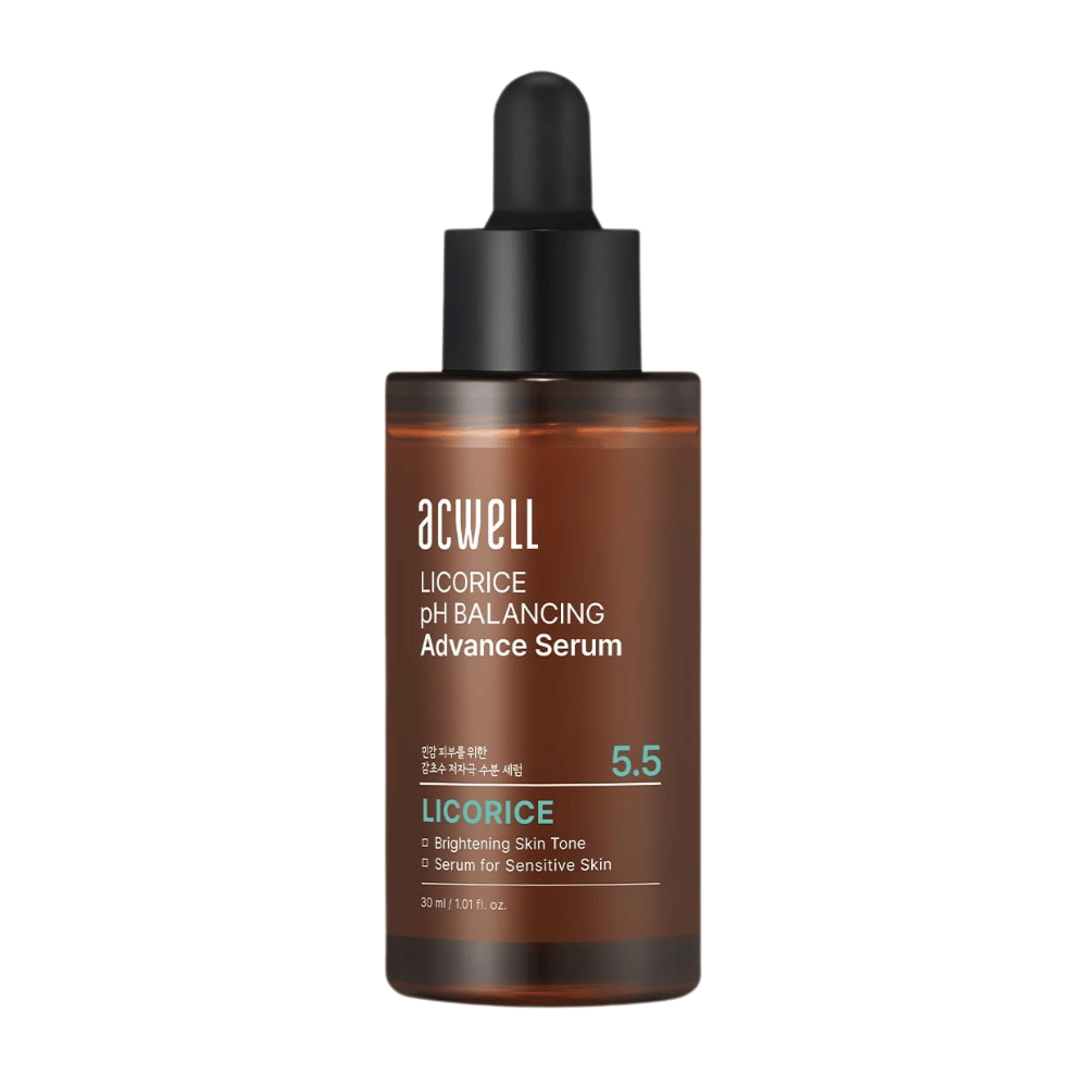 Čista izrezana slika izdelka Acwell Licorice pH Balancing Advance Serum na svetlem ozadju.