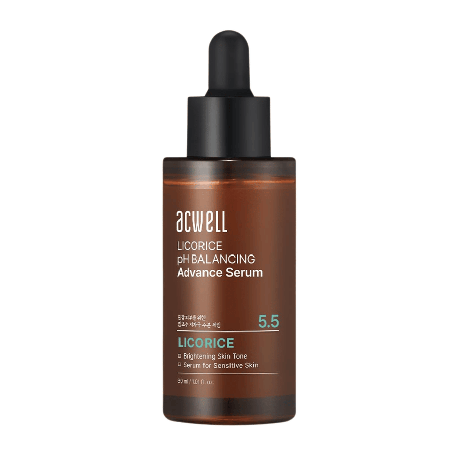 Čista izrezana slika izdelka Acwell Licorice pH Balancing Advance Serum na svetlem ozadju.