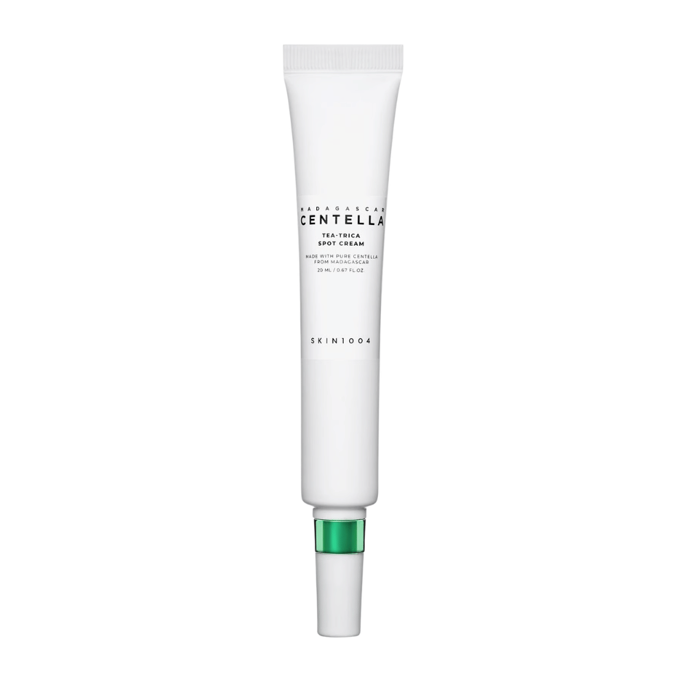SKIN1004 Madagascar Centella Tea-Trica Spot Cream 20 ml – korejski spot treatment s centello in tea tree za akne, rdečico in nečisto kožo.
