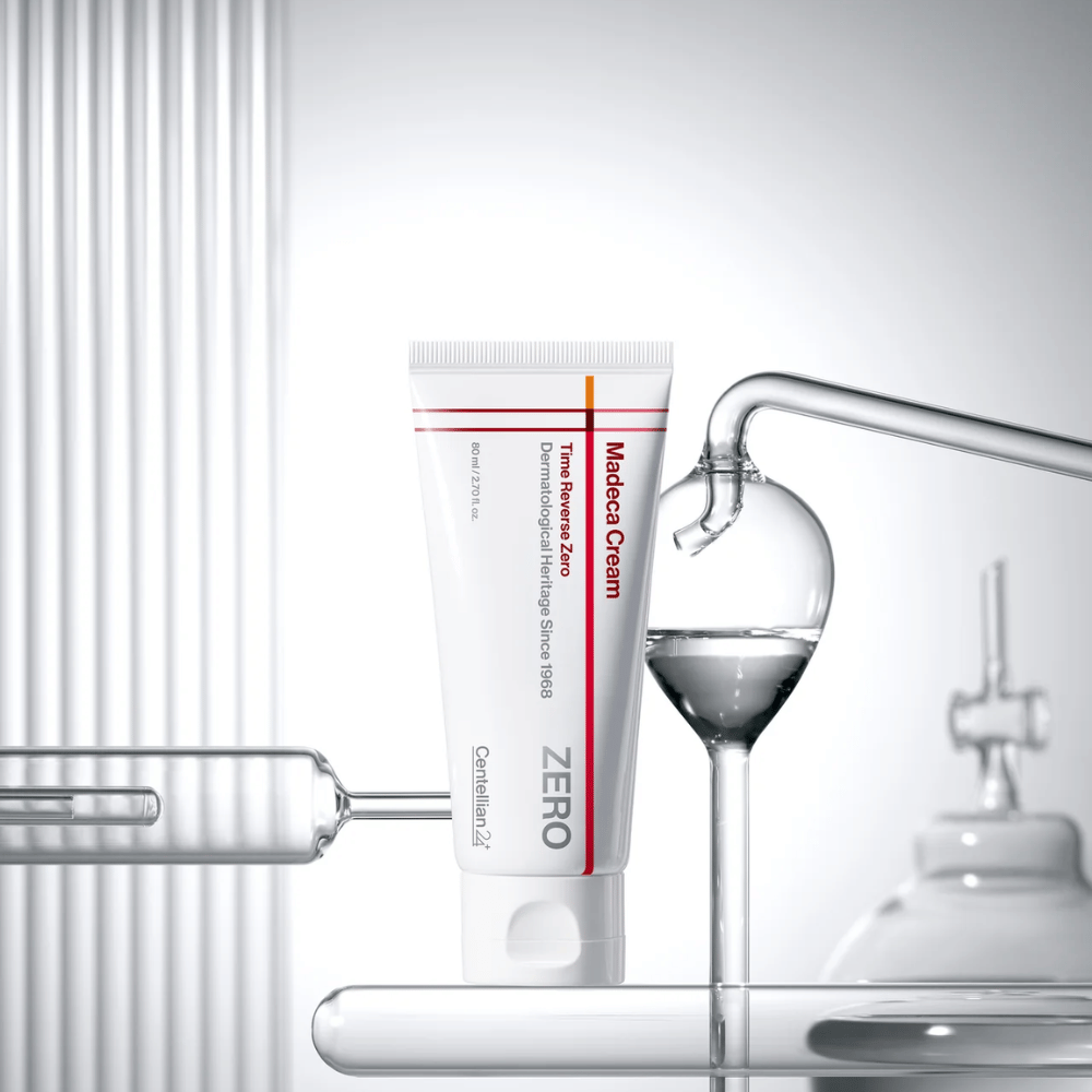 MADECA Cream Time Reverse Zero iz Centellian24 v kliničnem okolju – korejska krema za obraz, razvita za krepitev kožne pregrade in zagotavljanje pomirjujoče, obnovitvene nege.