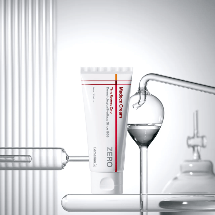 MADECA Cream Time Reverse Zero iz Centellian24 v kliničnem okolju – korejska krema za obraz, razvita za krepitev kožne pregrade in zagotavljanje pomirjujoče, obnovitvene nege.