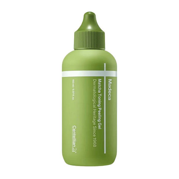 Centellian24 Madeca Matcha Toning Peeling Gel piling za obraz – korejski peeling gel z matcho, ki nežno eksfolira kožo, čisti pore in pomaga izboljšati teksturo kože.