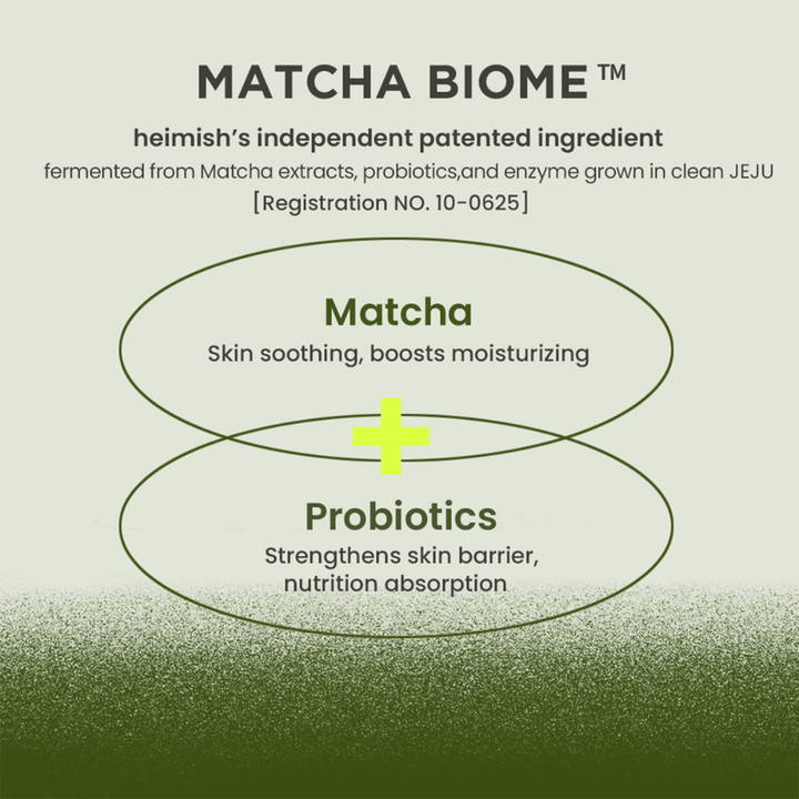 Heimish Matcha Biome Amino Acne Cleansing Foam z matcho in probiotiki – krepi kožno pregrado in pomirja razdraženo, aknasto kožo