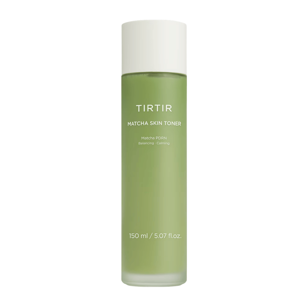 TIRTIR Matcha Skin Toner 150 ml, ki pomirja občutljivo kožo, učinkovito vlaži ter izboljšuje ravnovesje in sijaj kože.