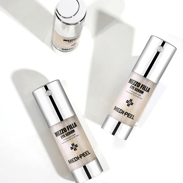 MEDI-PEEL Mezzo Filla Eye Serum iz več kotov – korejski serum za oči s peptidi in hialuronsko kislino za čvrstejšo kožo in zmanjšanje gub okoli oči.