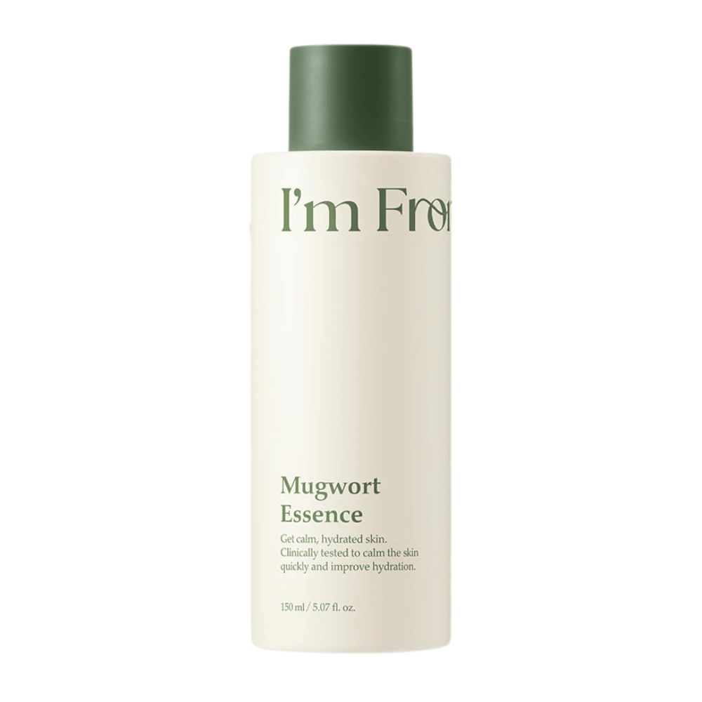 I'm From Mugwort Essence 160 ml z izvlečkom mugworta, ki pomirja občutljivo kožo, intenzivno vlaži in krepi naravno kožno bariero.