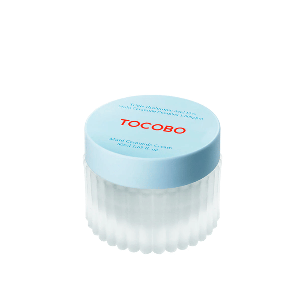 Slika prikazuje TOCOBO Multi Ceramide Cream, kremo za kožo, zasnovano za negovanje in vlaženje kože.